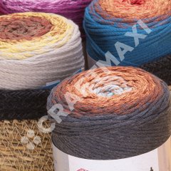 YARNART MACRAME COTTON SPECTRUM - MACRAME CORD VARIEGATED - 1312