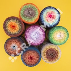YARNART MACRAME COTTON SPECTRUM - MACRAME CORD VARIEGATED - 1311