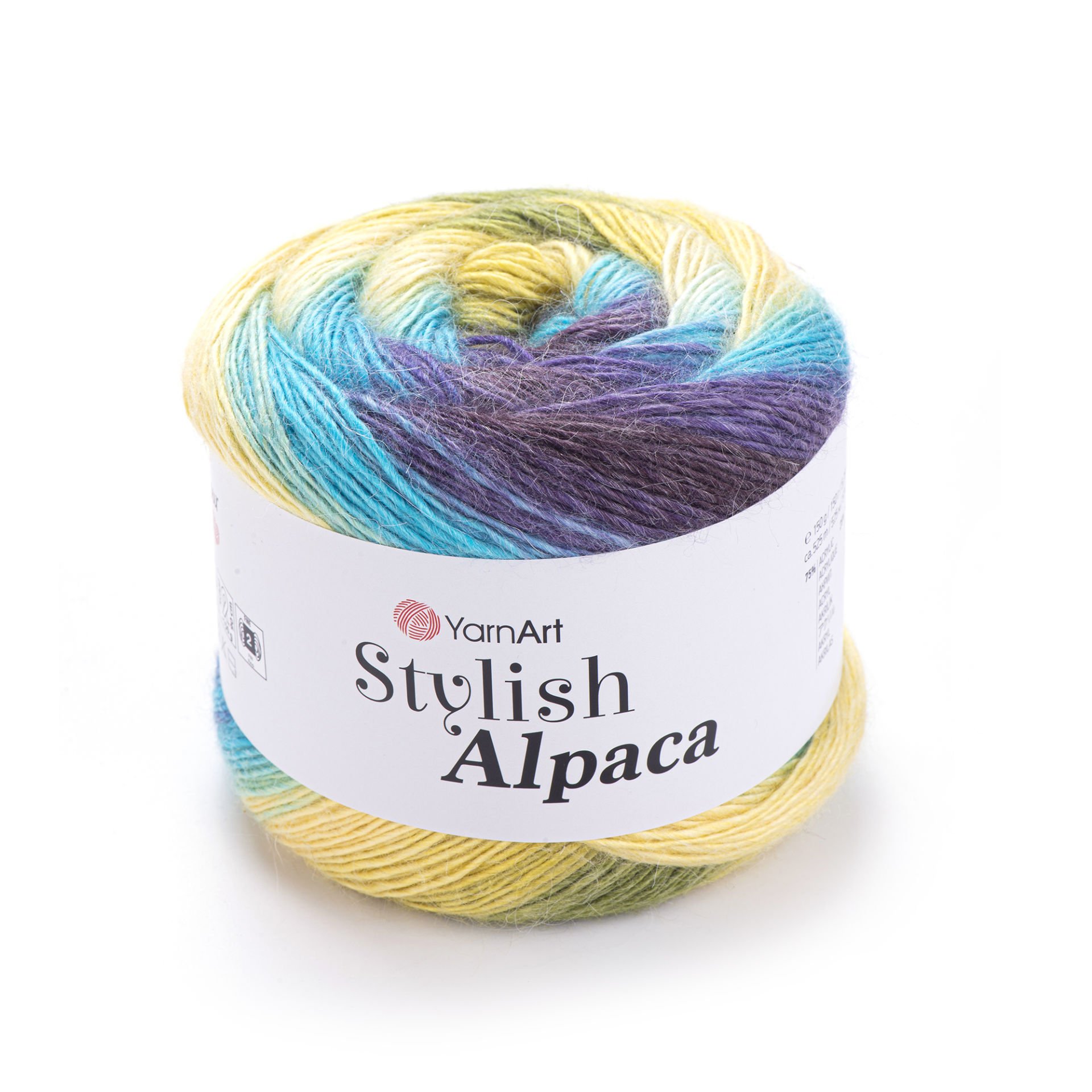 YARNART STYLISH ALPACA - MULTICOLOR KNITTING YARN VARIEGATED - 7714