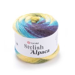 YARNART STYLISH ALPACA - MULTICOLOR KNITTING YARN VARIEGATED - 7714