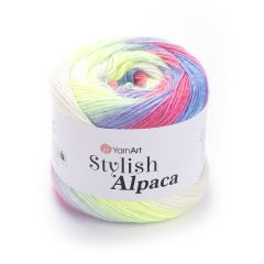 YARNART STYLISH ALPACA - MULTICOLOR KNITTING YARN VARIEGATED - 7716