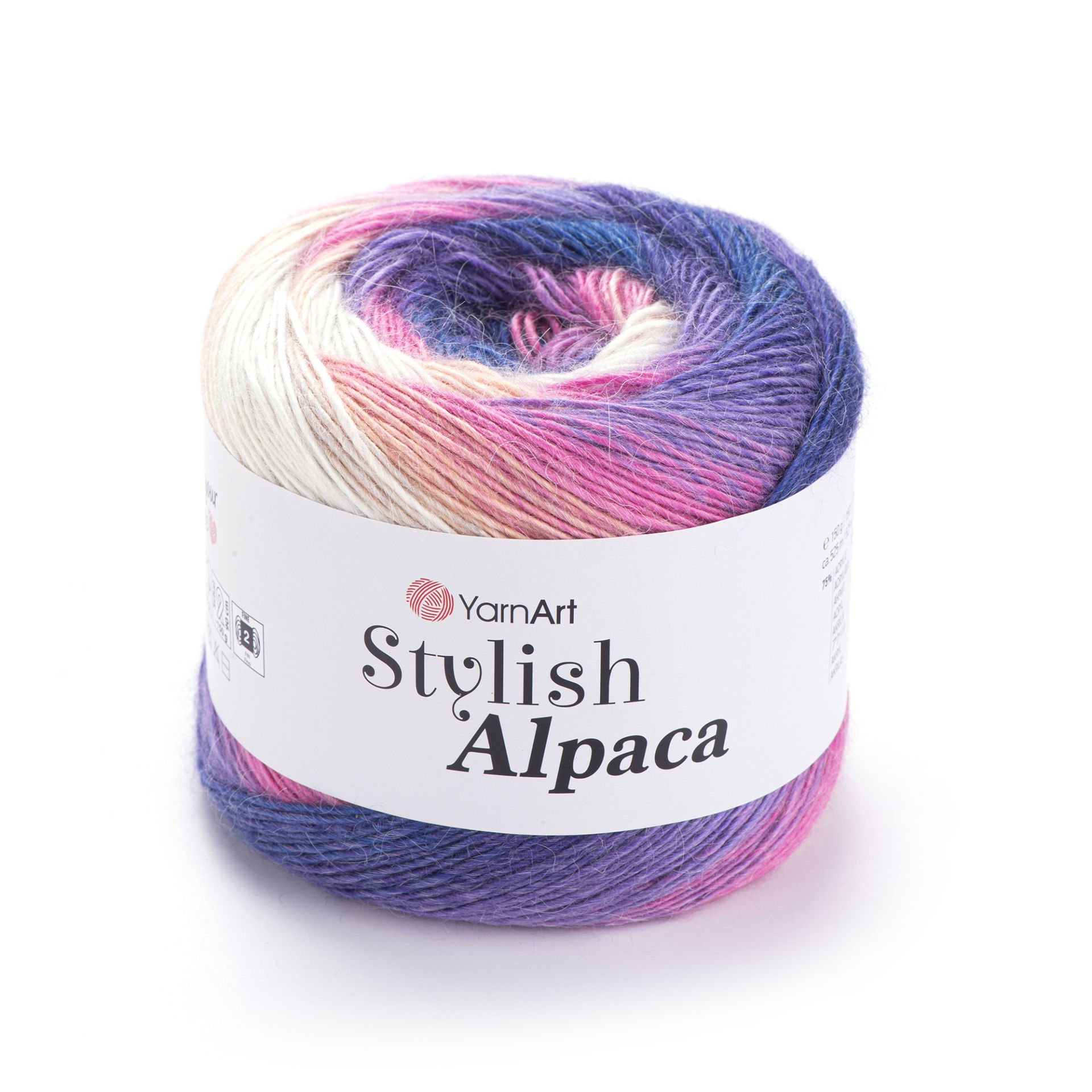 YARNART STYLISH ALPACA - MULTICOLOR KNITTING YARN VARIEGATED - 7717