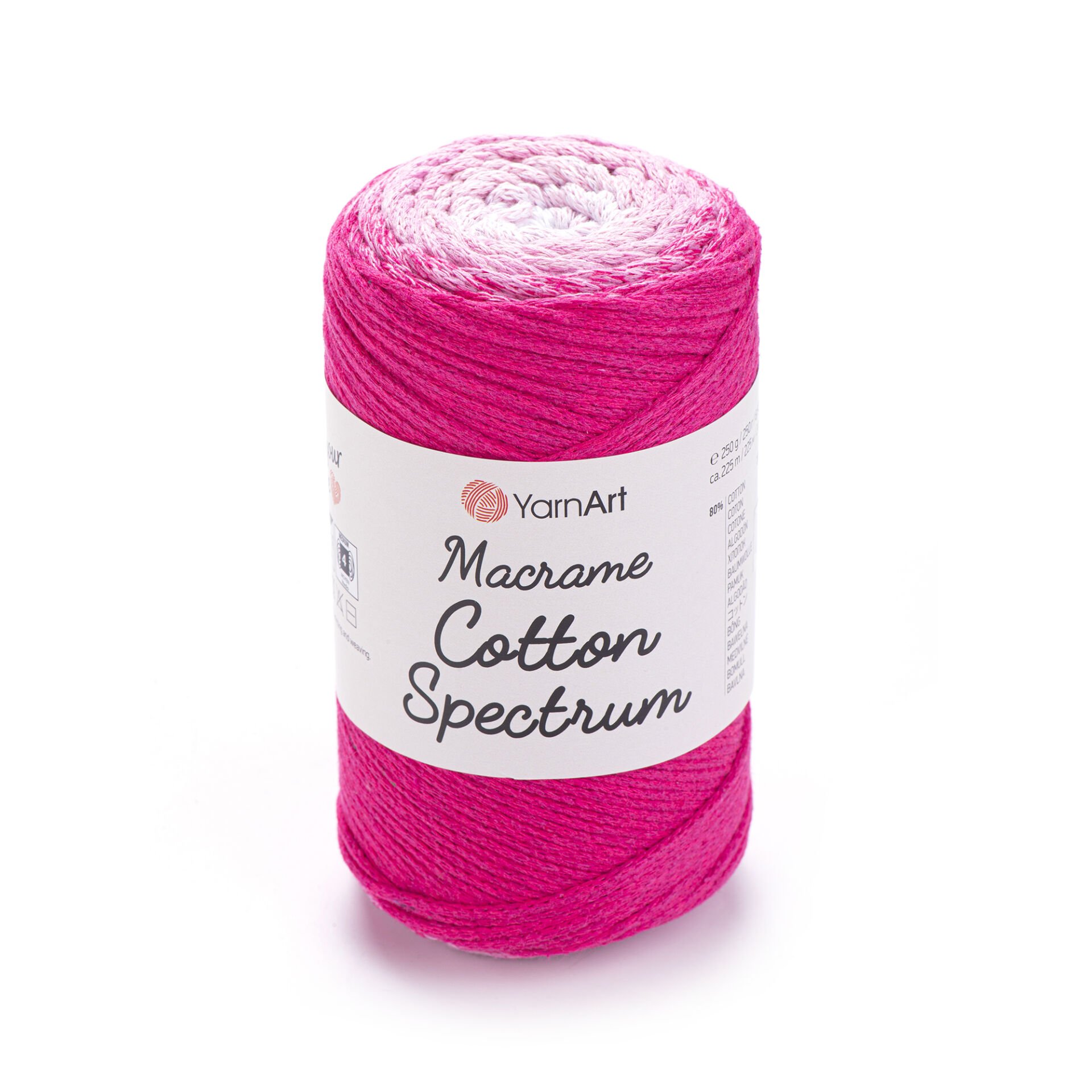 YARNART MACRAME COTTON SPECTRUM - MACRAME CORD VARIEGATED - 1311
