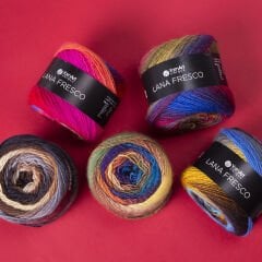 YARNART LANA FRESCO - MULTICOLOR KNITTING YARN