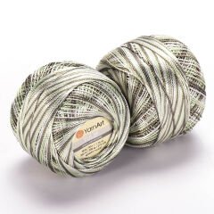 YARNART TULIP - SPARKLY MULTICOLOR LACE YARN VARIEGATED - 451