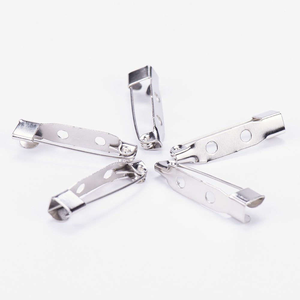 BROOCH PINN - SILVER - 2.5 CM - 5 PCS