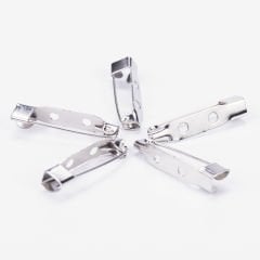 BROOCH PINN - SILVER - 2.5 CM - 5 PCS