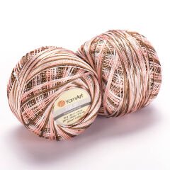 YARNART TULIP - SPARKLY MULTICOLOR LACE YARN VARIEGATED - 460