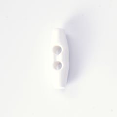 BABY TOGGLE BUTTONS - 25 MM - 1 PIECE WHITE