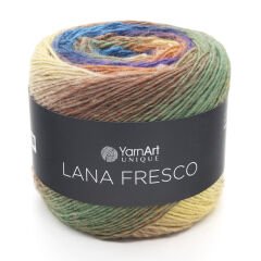 YARNART LANA FRESCO - MULTICOLOR KNITTING YARN VARIEGATED - 8107