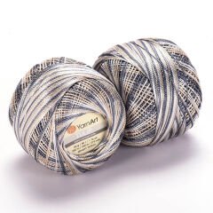 YARNART TULIP - SPARKLY MULTICOLOR LACE YARN VARIEGATED - 476