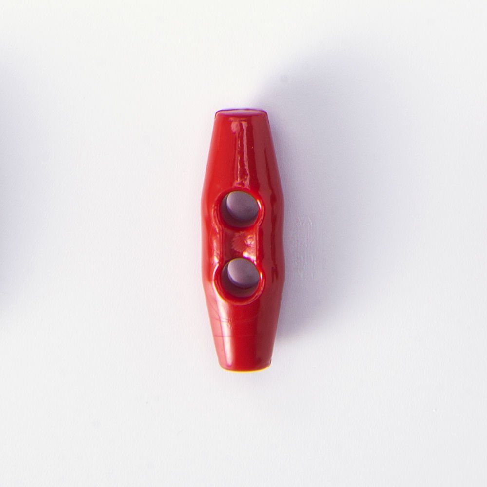 BABY TOGGLE BUTTONS - 25 MM - 1 PIECE RED