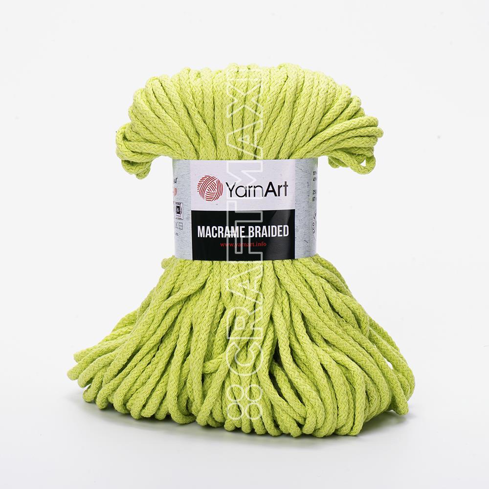 YARNART MACRAME BRAIDED - MACRAME CORD PISTACHIO - 755