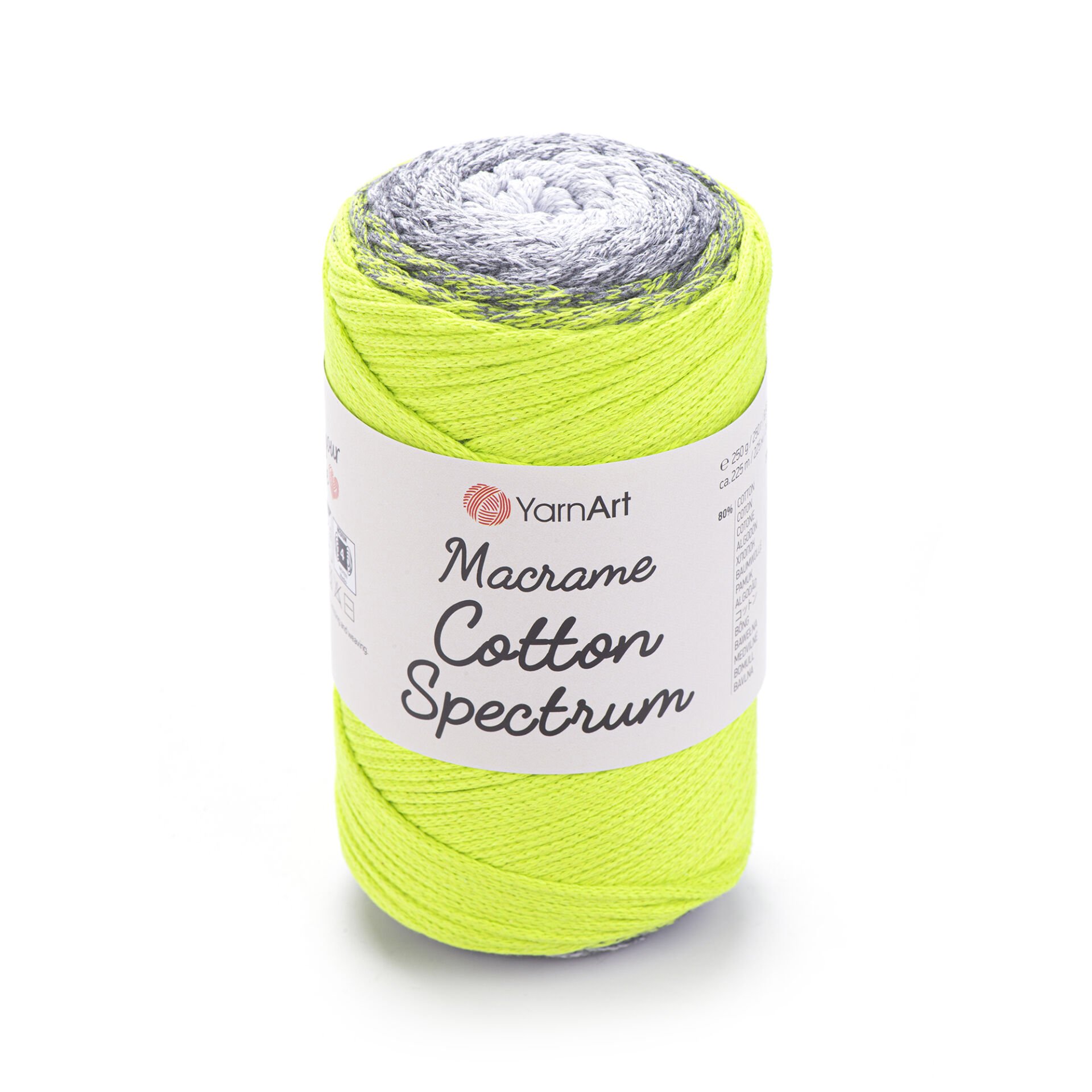 YARNART MACRAME COTTON SPECTRUM - MACRAME CORD VARIEGATED - 1326