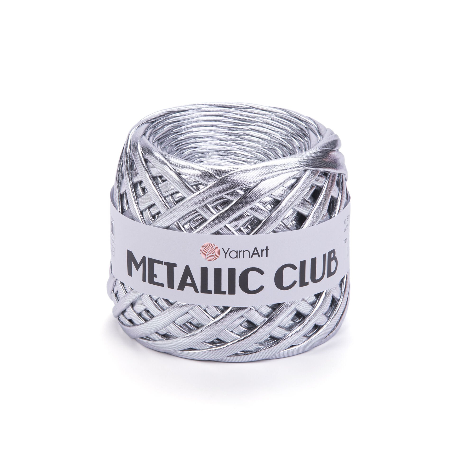 YARNART METALLIC CLUB - KNITTING YARN SILVER - 8102
