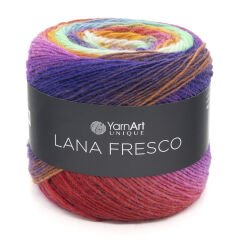 YARNART LANA FRESCO - MULTICOLOR KNITTING YARN VARIEGATED - 8115
