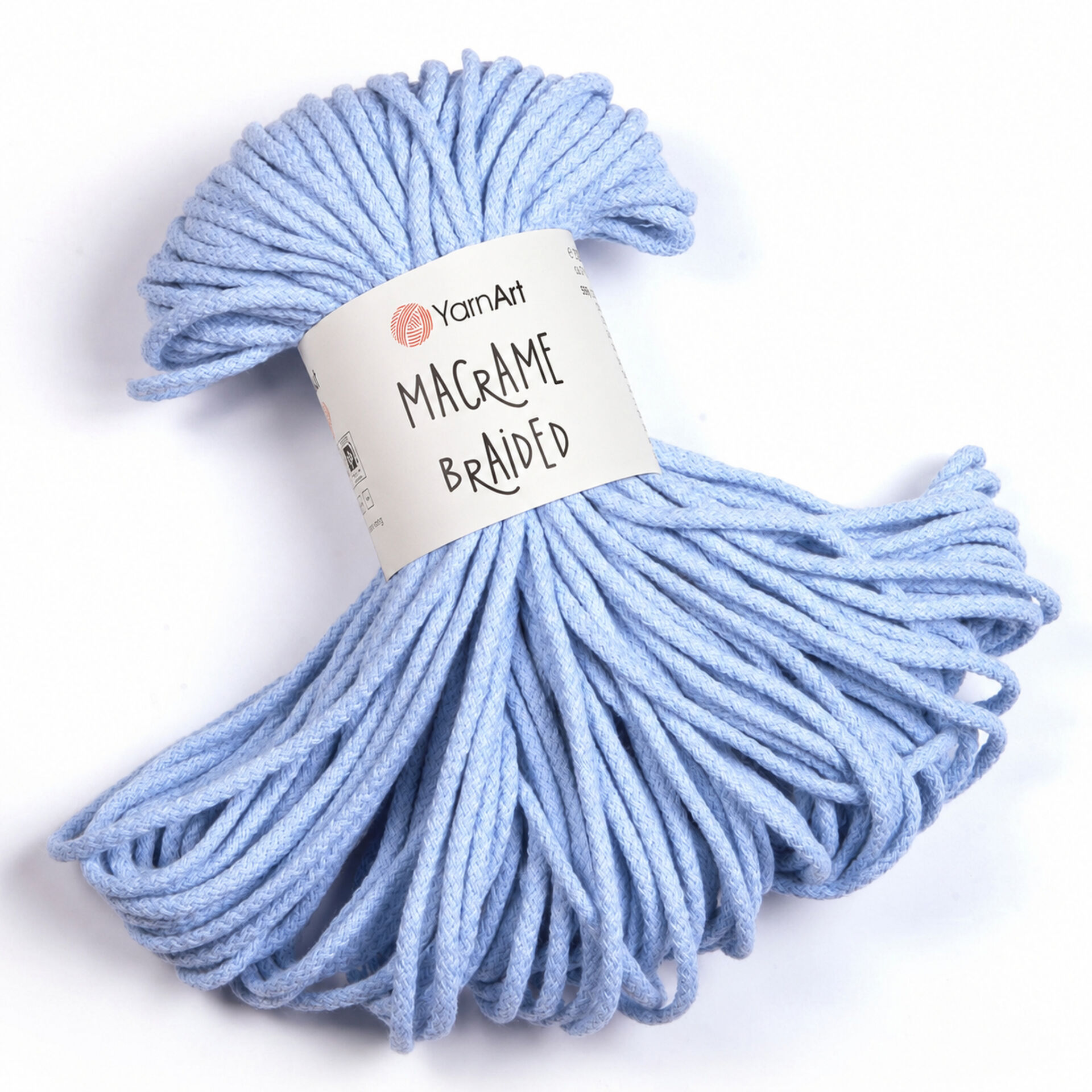 YARNART MACRAME BRAIDED - MACRAME CORD BABY BLUE - 760