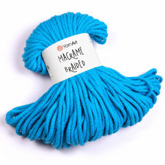 YARNART MACRAME BRAIDED - MACRAME CORD TURQUOISE - 763