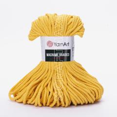 YARNART MACRAME BRAIDED - MACRAME CORD MUSTARD - 764