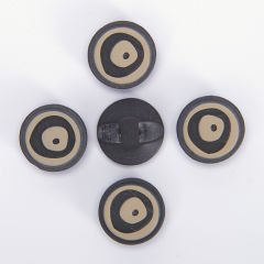 PATTERNED BUTTONS - 14 MM - 5 PCS EYE BEAD