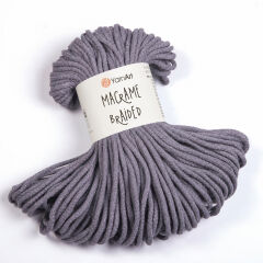 YARNART MACRAME BRAIDED - MACRAME CORD GREY - 774