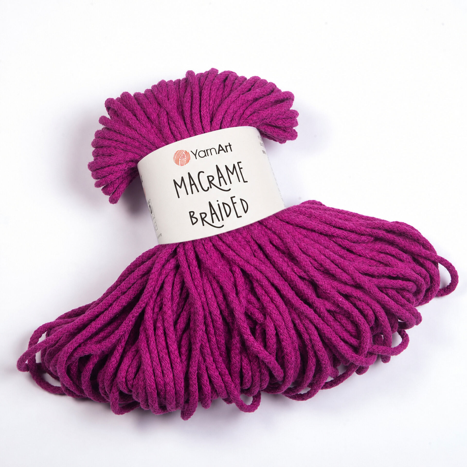 YARNART MACRAME BRAIDED - MACRAME CORD PLUM - 777