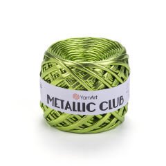YARNART METALLIC CLUB - KNITTING YARN HENNA GREEN - 8116