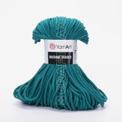 YARNART MACRAME BRAIDED - MACRAME CORD petrolgrün - 783