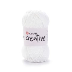 YARNART CREATIVE - KNITTING YARN WHITE - 220