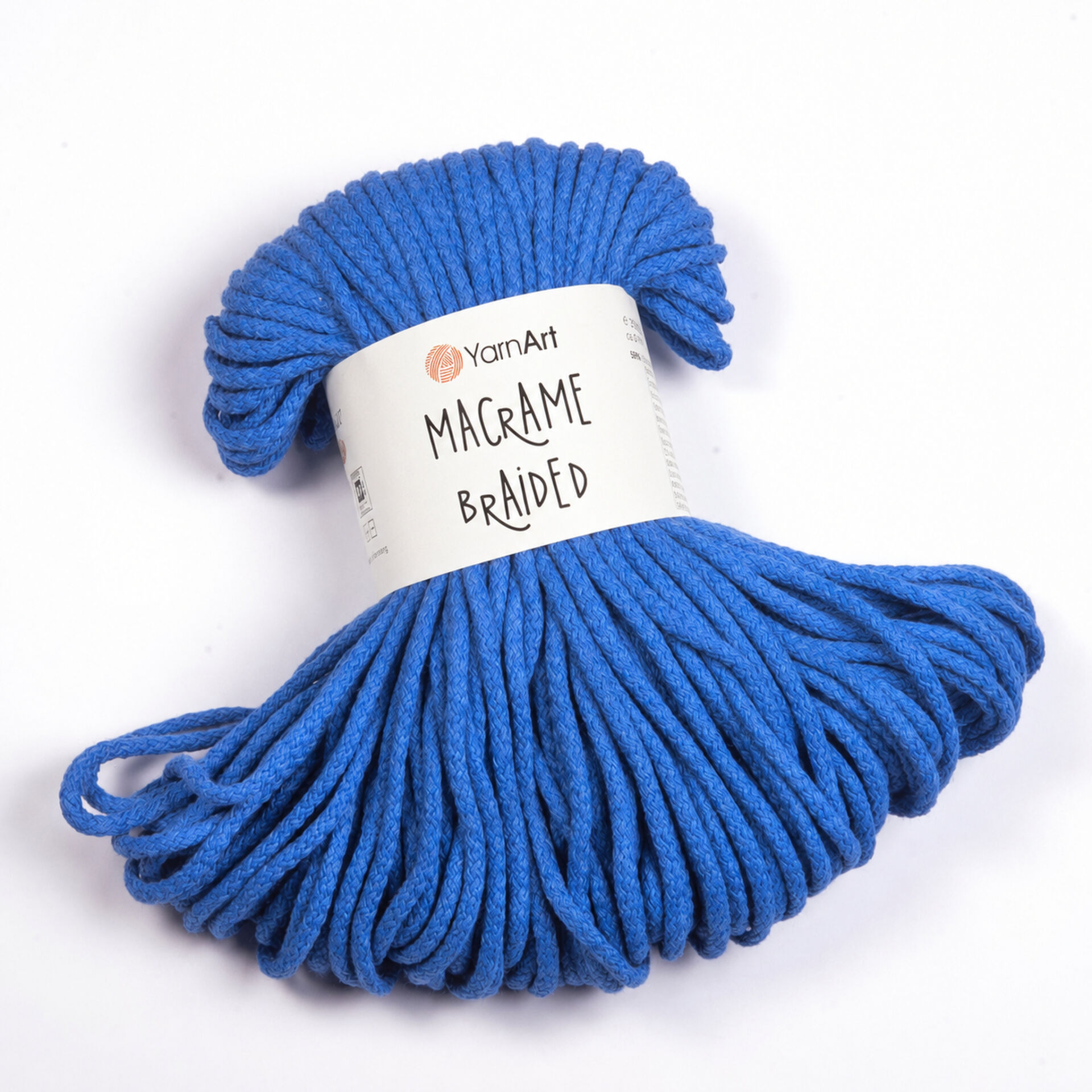 YARNART MACRAME BRAIDED - MACRAME CORD BLUE - 786
