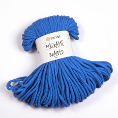 YARNART MACRAME BRAIDED - MACRAME CORD BLUE - 786