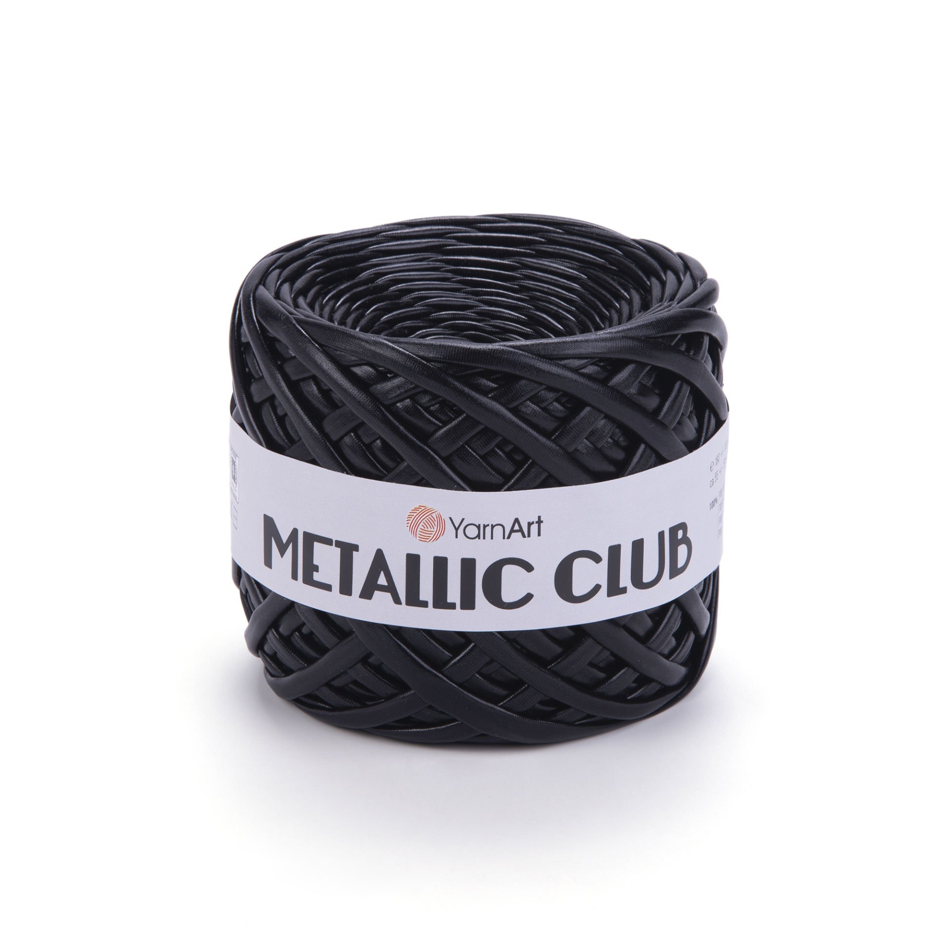 YARNART METALLIC CLUB - KNITTING YARN BLACK - 8120