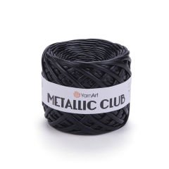 YARNART METALLIC CLUB - KNITTING YARN BLACK - 8120