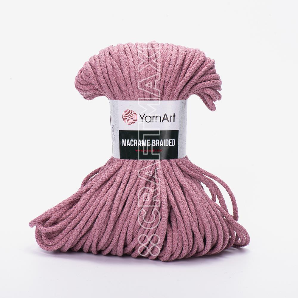 YARNART MACRAME BRAIDED - MACRAME CORD DUSTY ROSE - 792