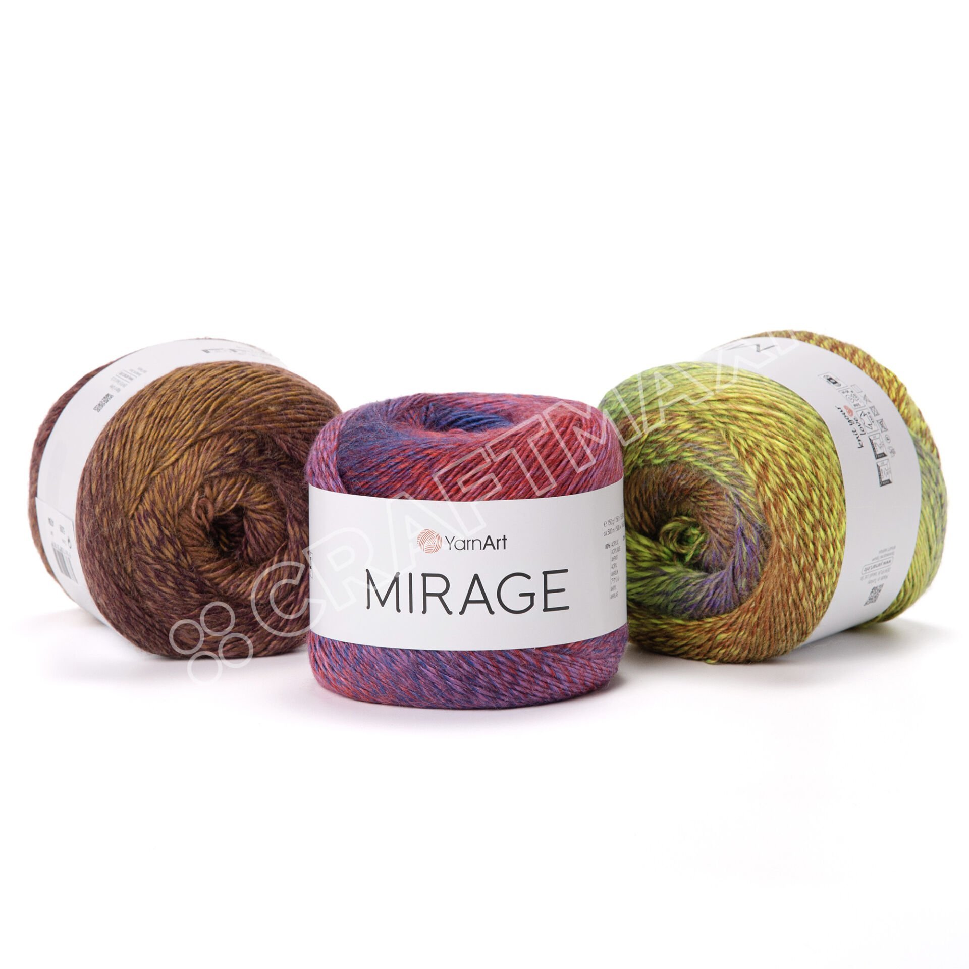 YARNART MIRAGE - MULTICOLOR KNITTING YARN