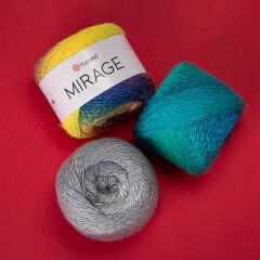 YARNART MIRAGE - MULTICOLOR KNITTING YARN