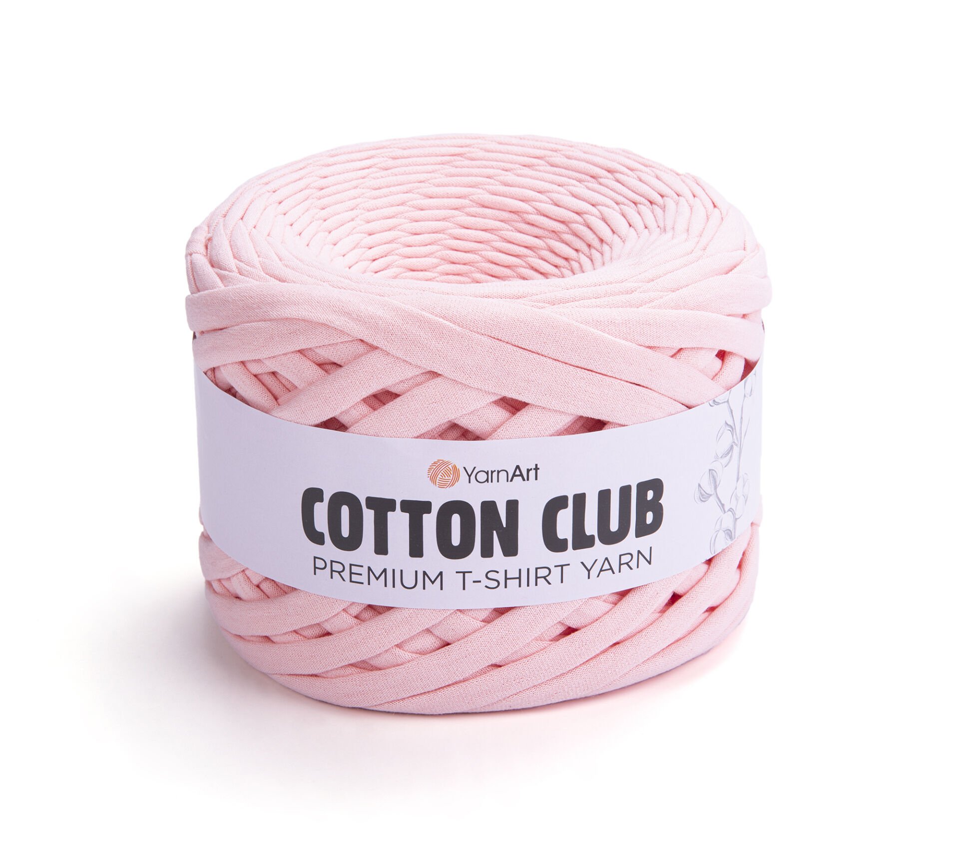 YARNART COTTON CLUB - PREMIUM T-SHIRT YARN BABY PINK - 7347