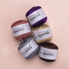 YARNART SPARKLE - KNITTING YARN RED - 1345