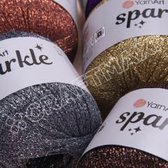 YARNART SPARKLE - KNITTING YARN RED - 1345