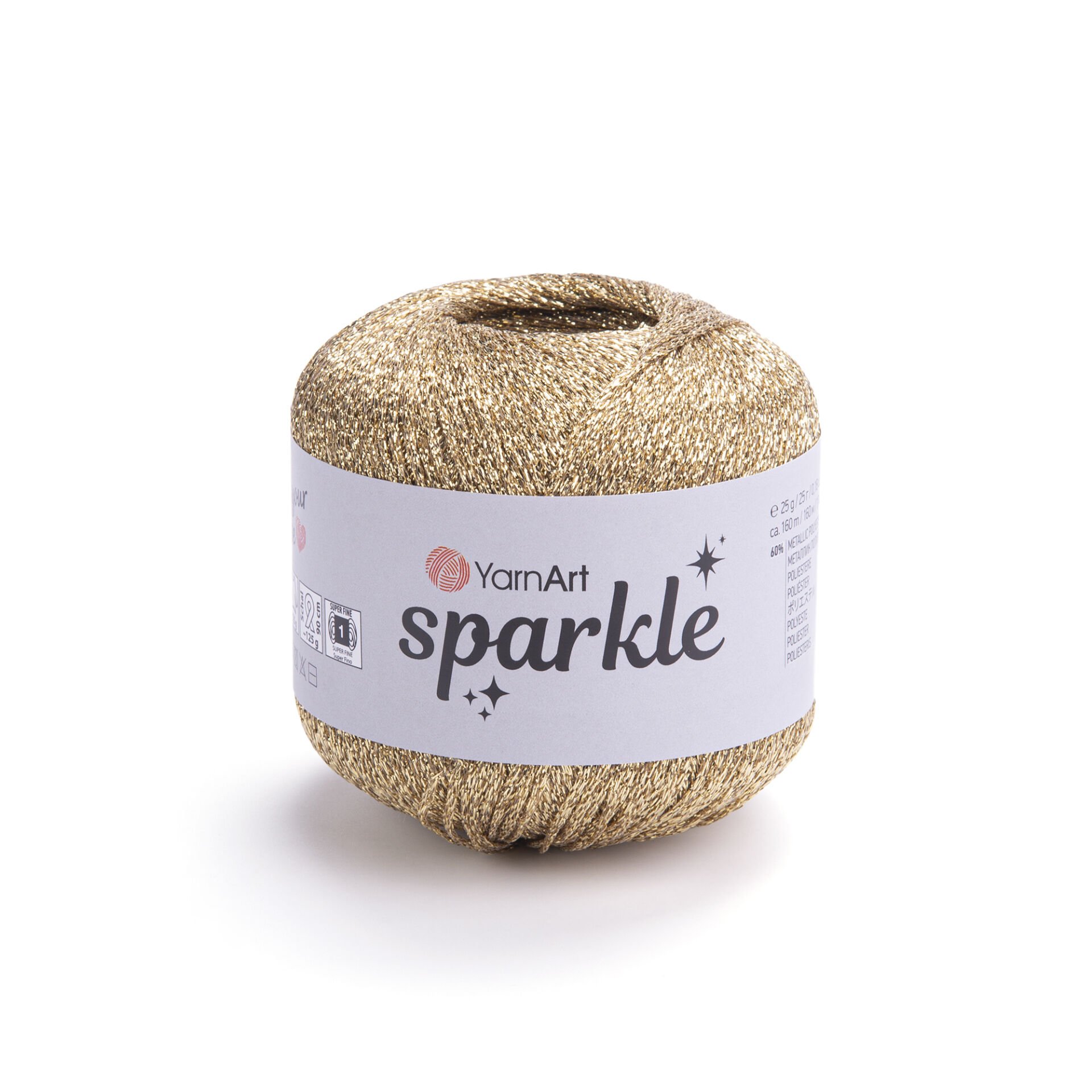 YARNART SPARKLE - KNITTING YARN GOLD - 1306