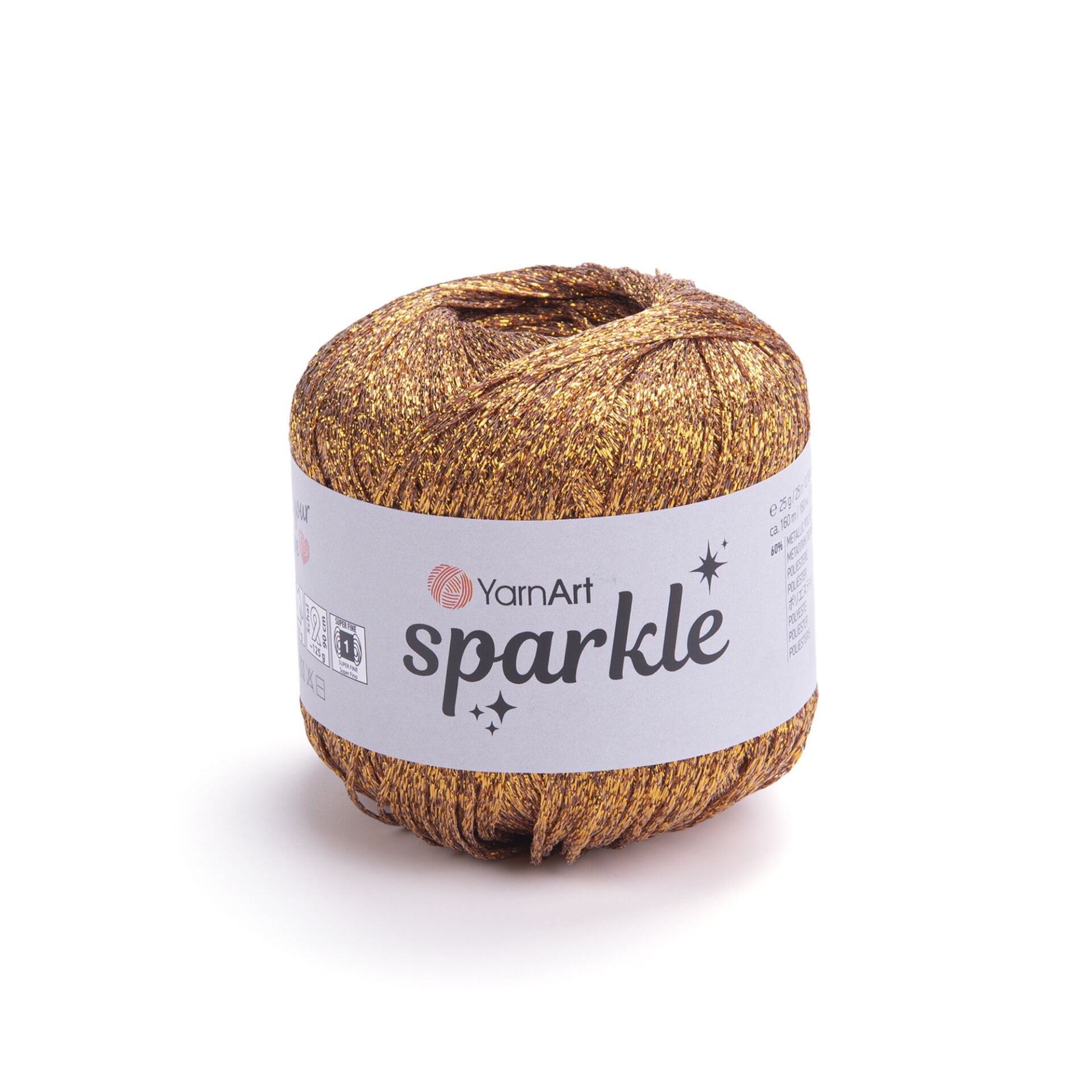 YARNART SPARKLE - KNITTING YARN ORANGE - 1312