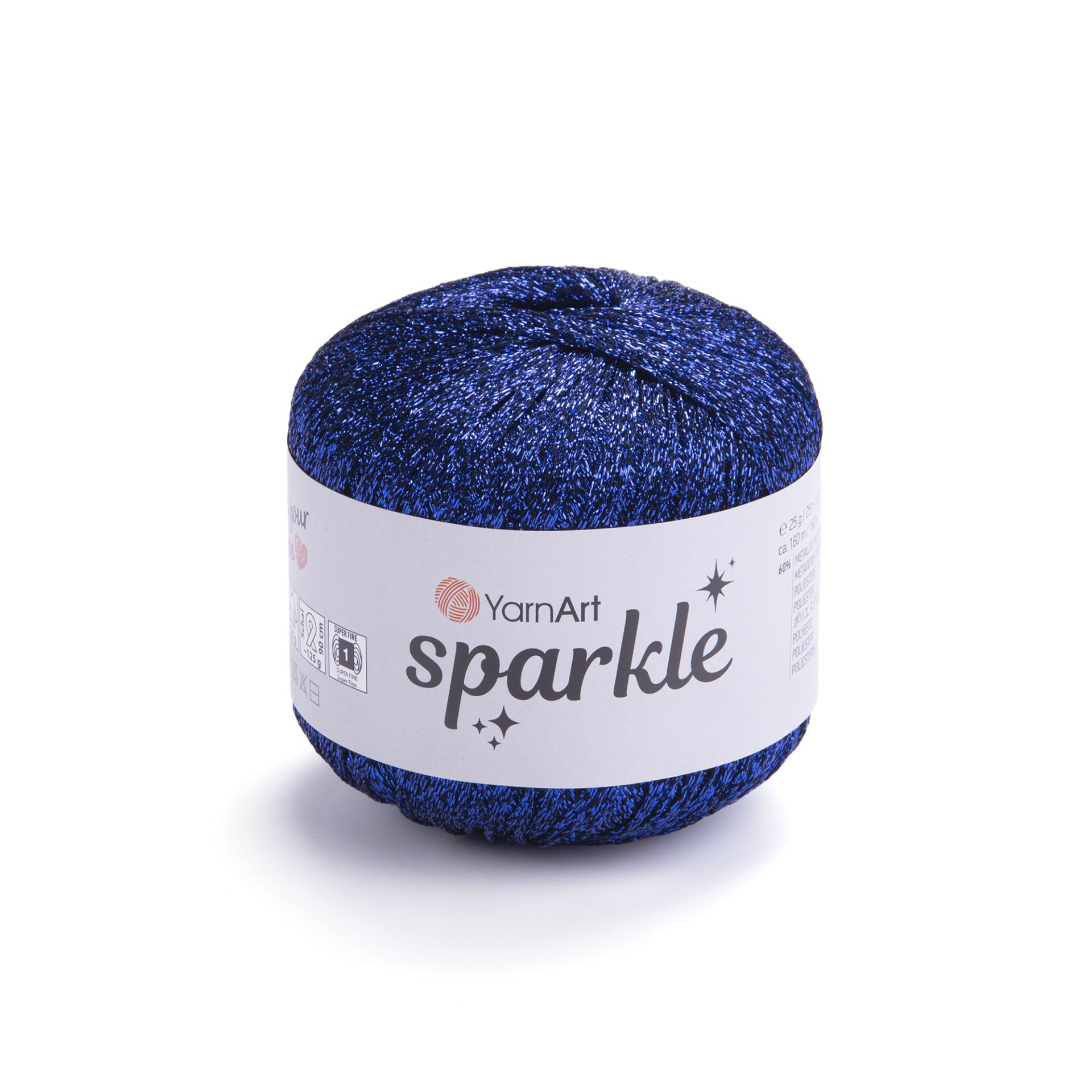 YARNART SPARKLE - KNITTING YARN SAXE BLUE - 1324