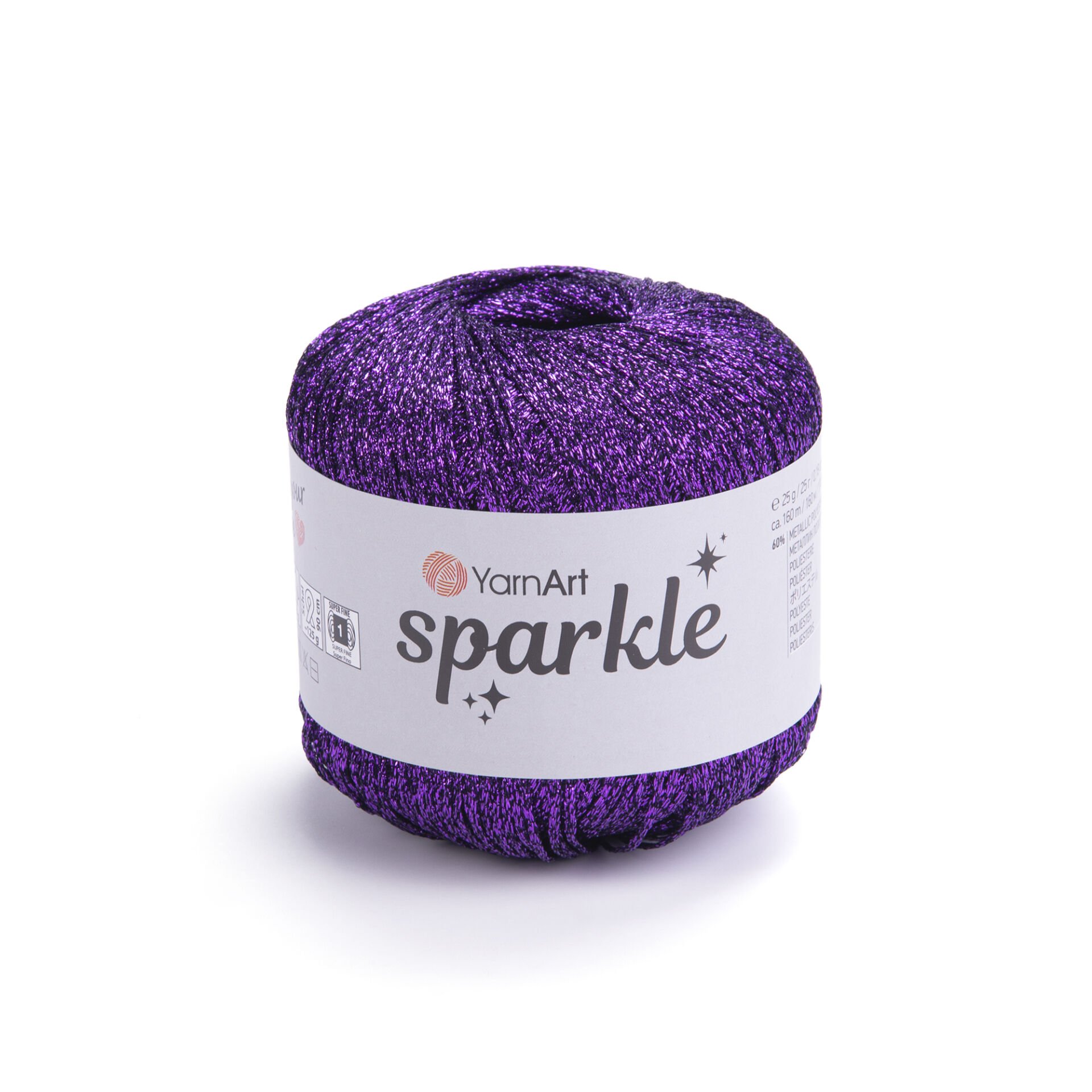 YARNART SPARKLE - KNITTING YARN PURPLE - 1342