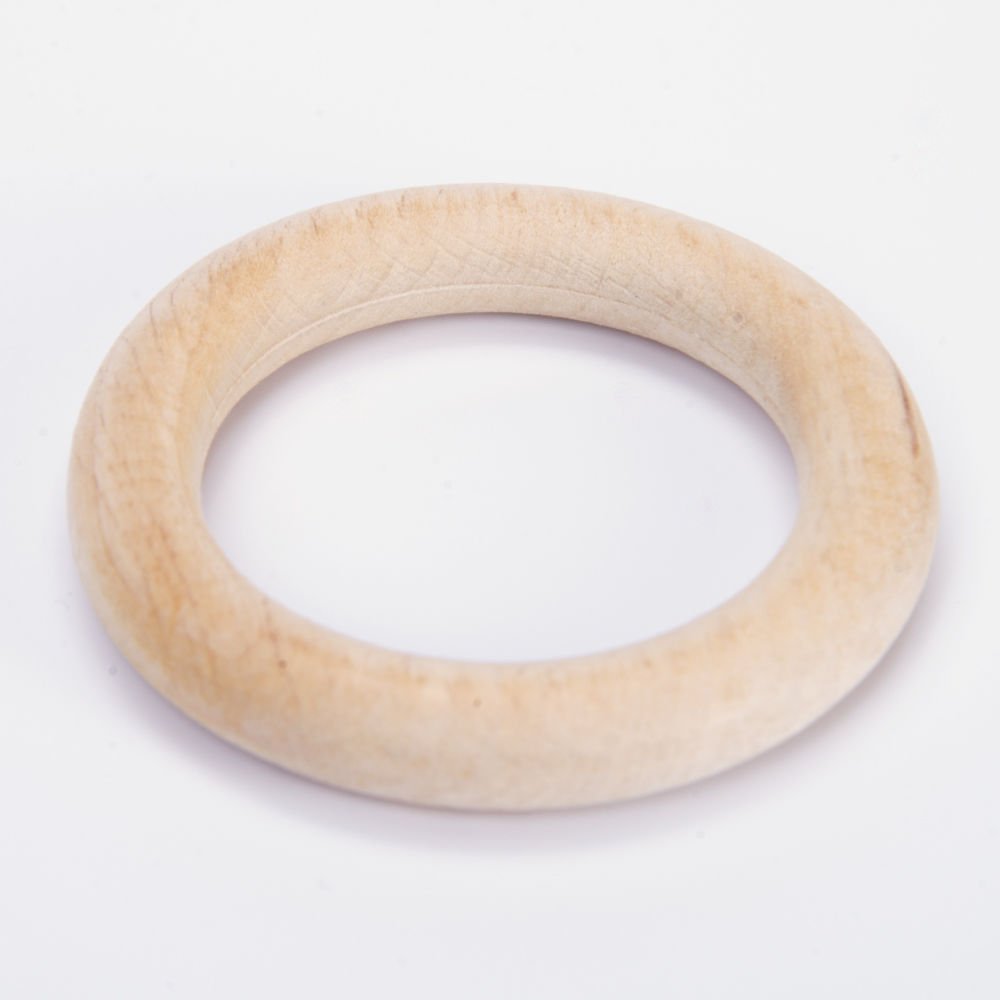 NATURAL WOODEN RING - 1 PIECE
