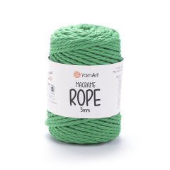 YARNART MACRAME ROPE 3 MM - MACRAME CORD DARK GREEN - 759