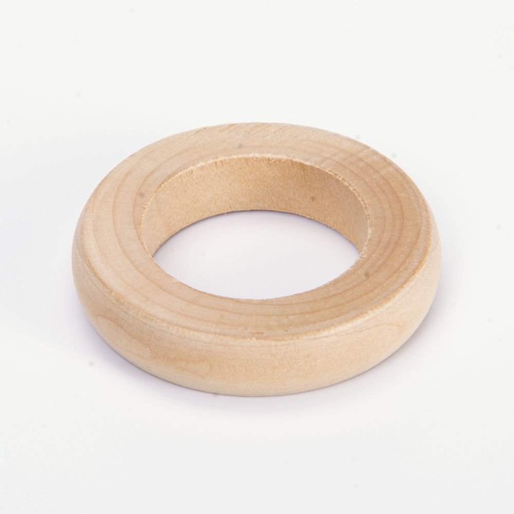 NATURAL WOODEN RING - 1 PIECE 5 CM