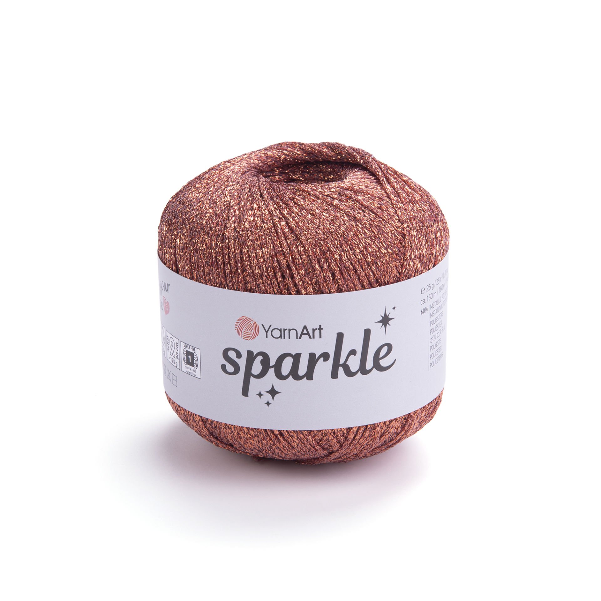 YARNART SPARKLE - KNITTING YARN ORANGE - 1348