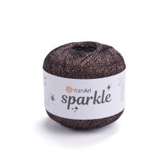YARNART SPARKLE - KNITTING YARN BROWN - 1354