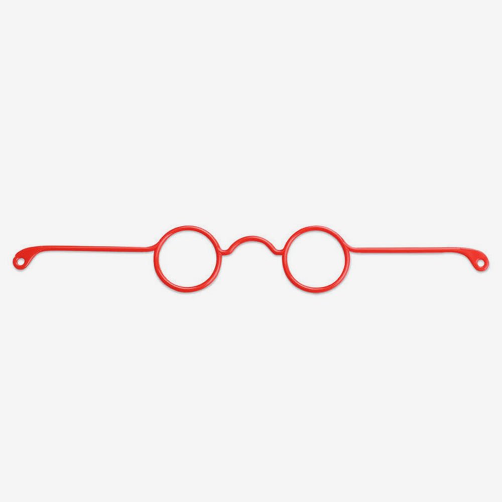 AMIGURUMI PLASTIC EYEGLASSES RED
