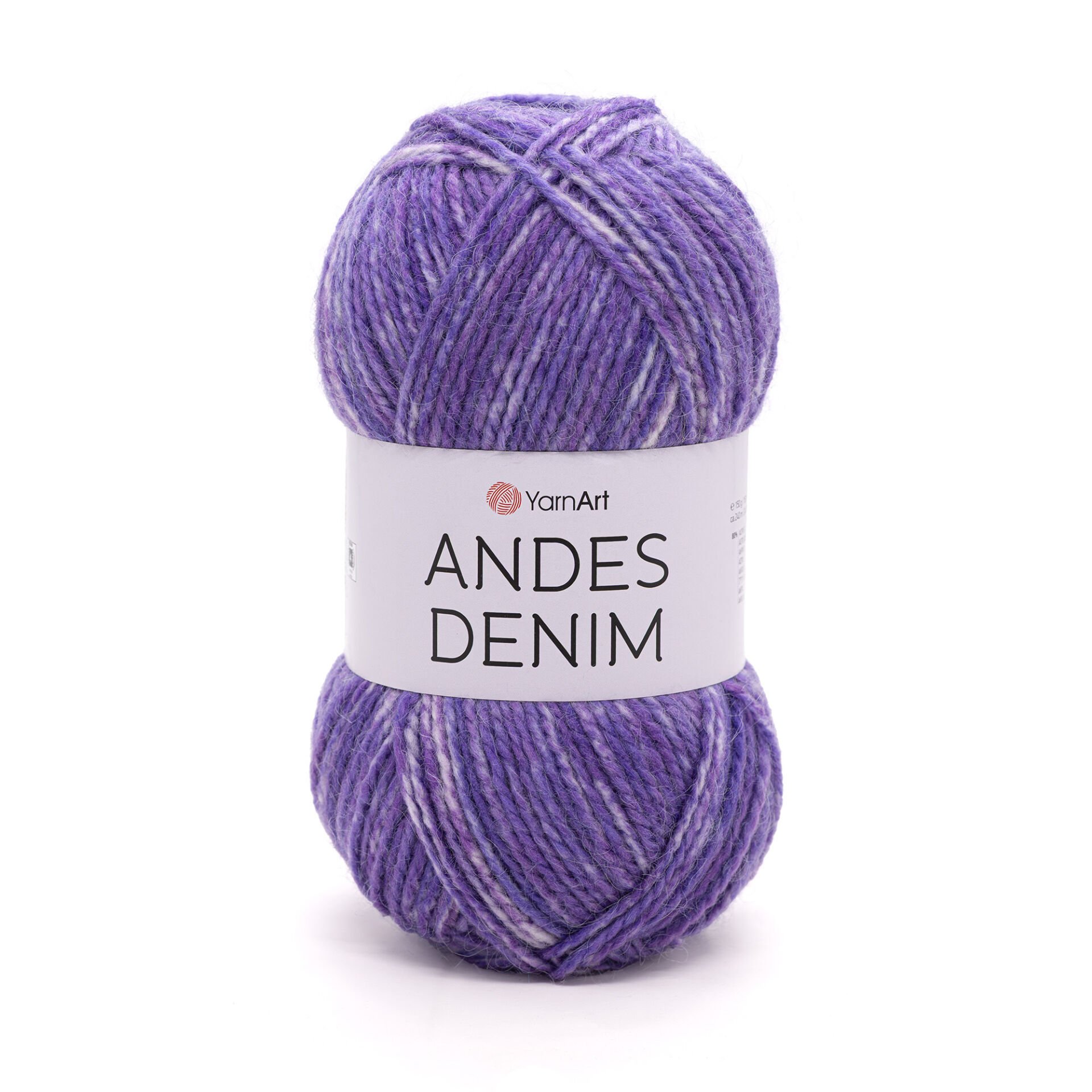 YARNART ANDES DENIM - KNITTING YARN PURPLE - 5104